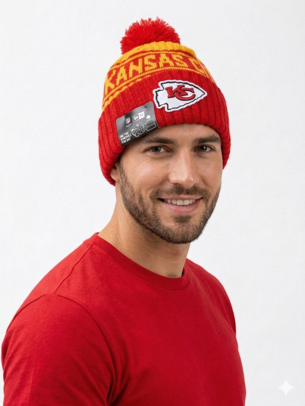 New Era MLB Pom Pom Knit Cuff Winter Beanie