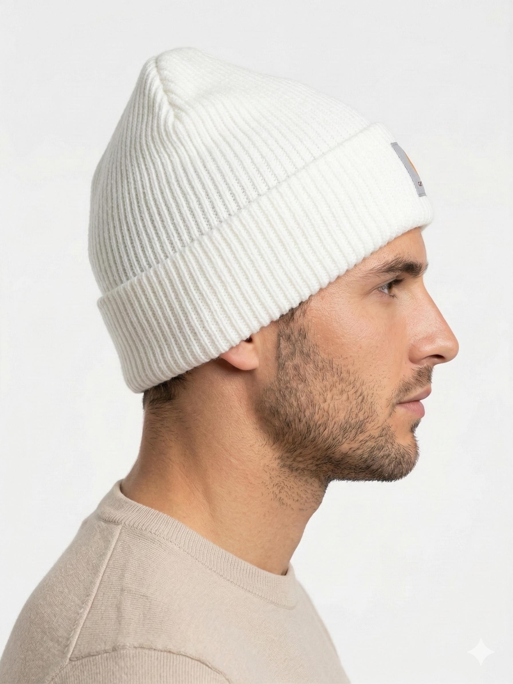 Carhartt Knit Beanie with Grey Logo Patch