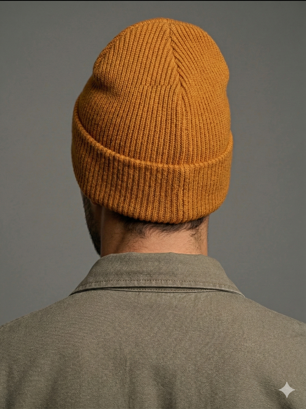 Carhartt WIP Essential Ribbed Knit Beanie with Brown Logo