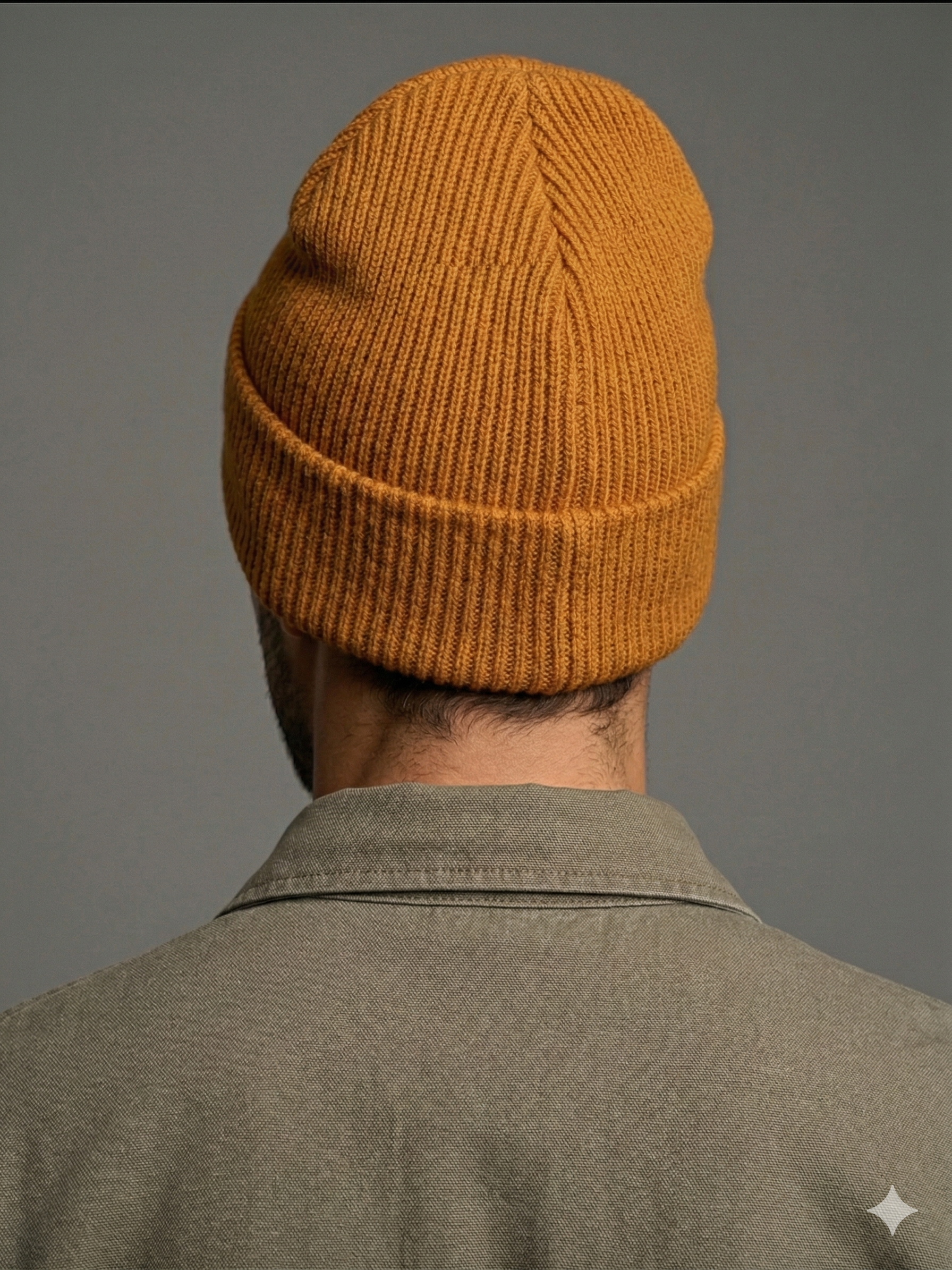 Carhartt WIP Essential Ribbed Knit Beanie with Brown Logo
