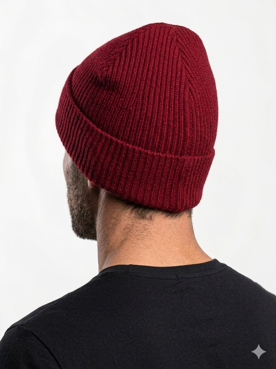 Carhartt WIP Essential Ribbed Knit Beanie with Brown Logo