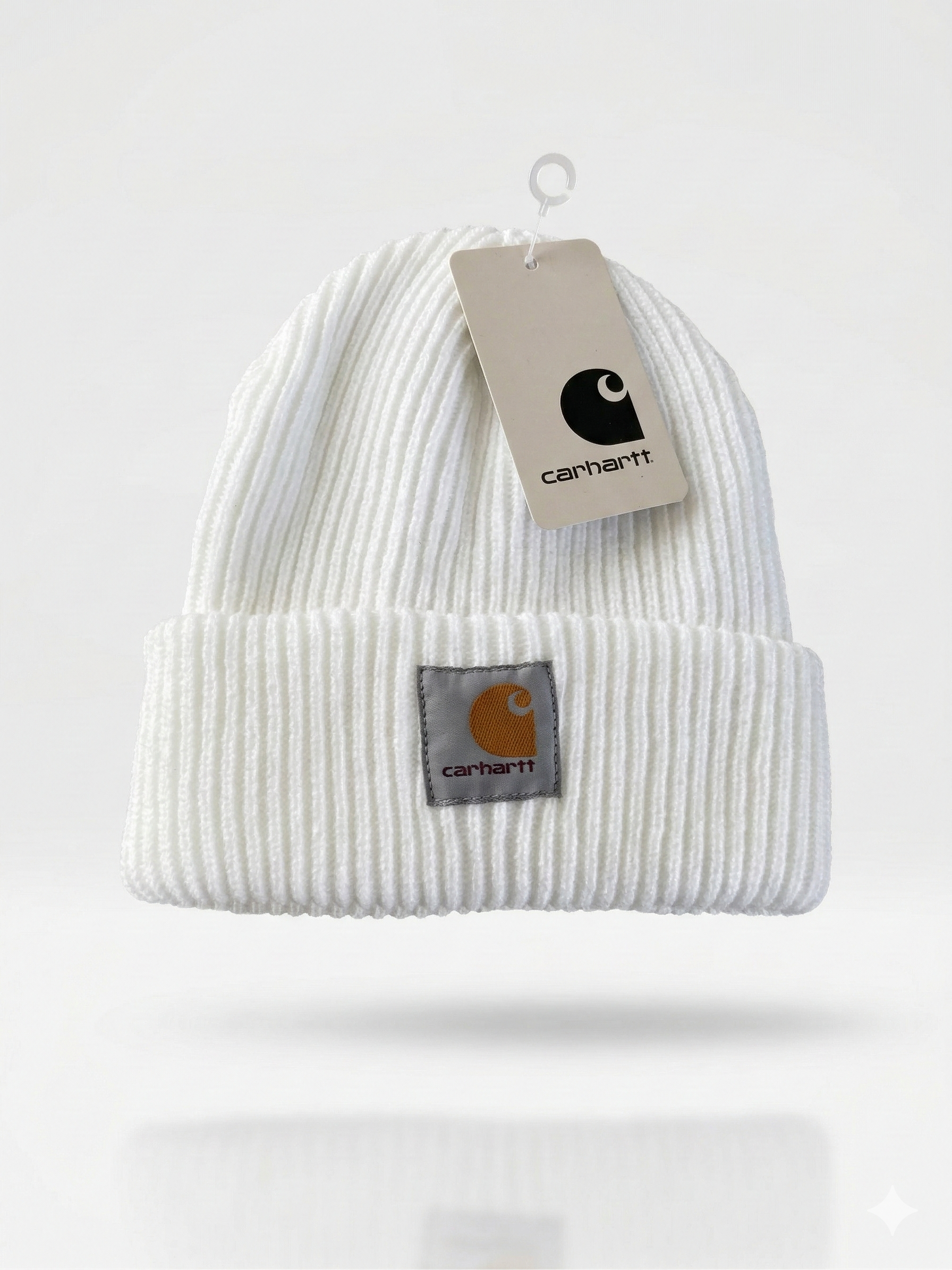 Carhartt Knit Beanie with Grey Logo Patch