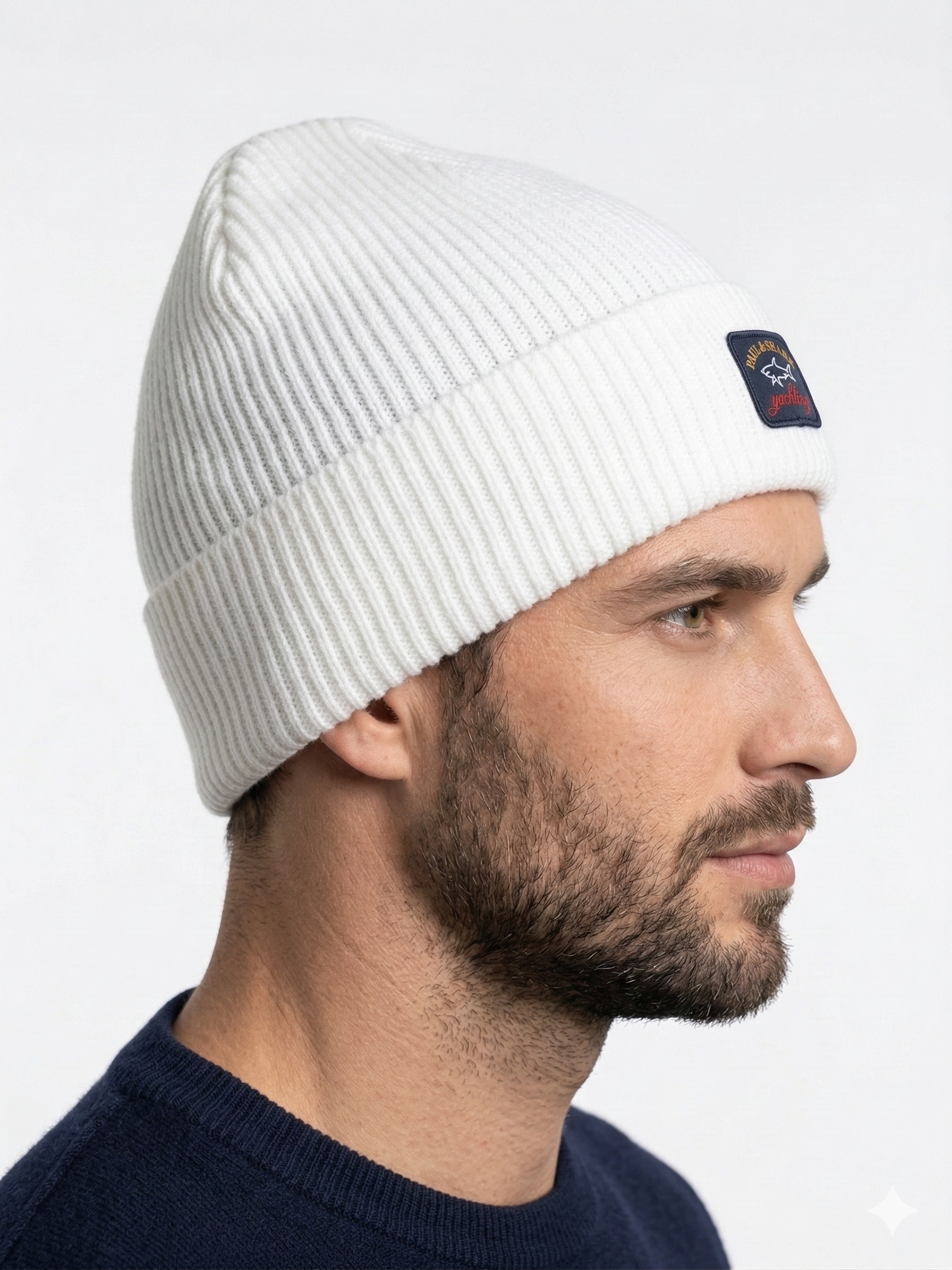 Paul & Shark Ribbed Wool Beanie