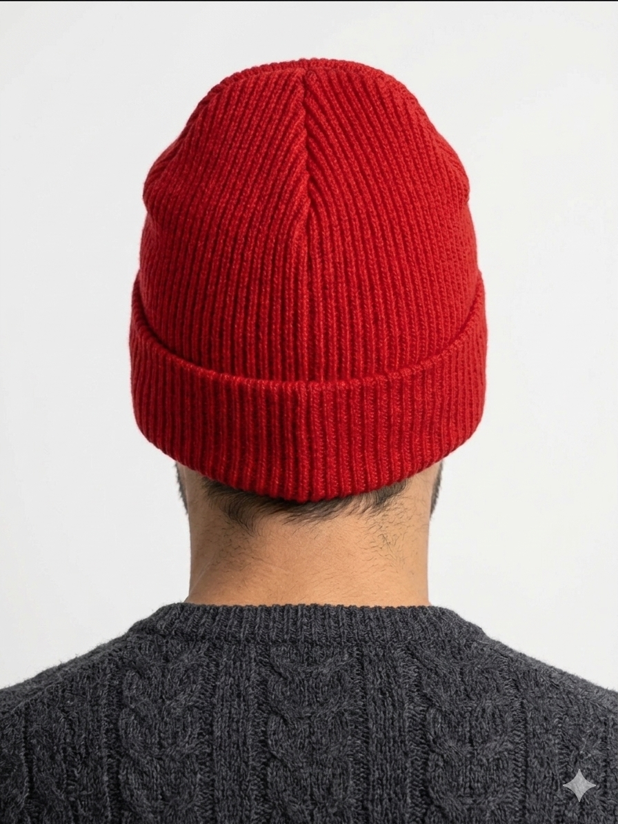 Carhartt WIP Essential Ribbed Knit Beanie with Brown Logo