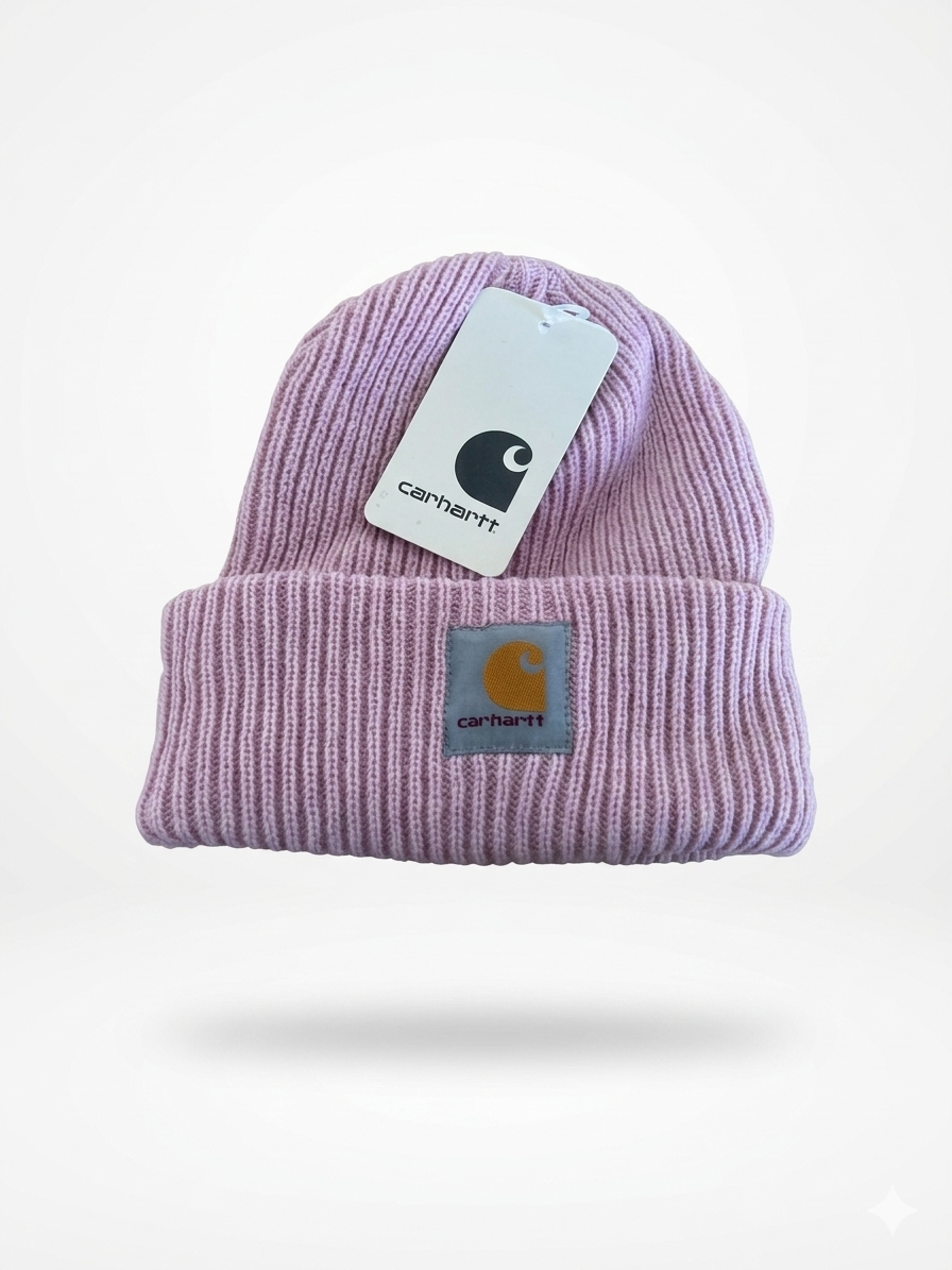 Carhartt Knit Beanie with Grey Logo Patch