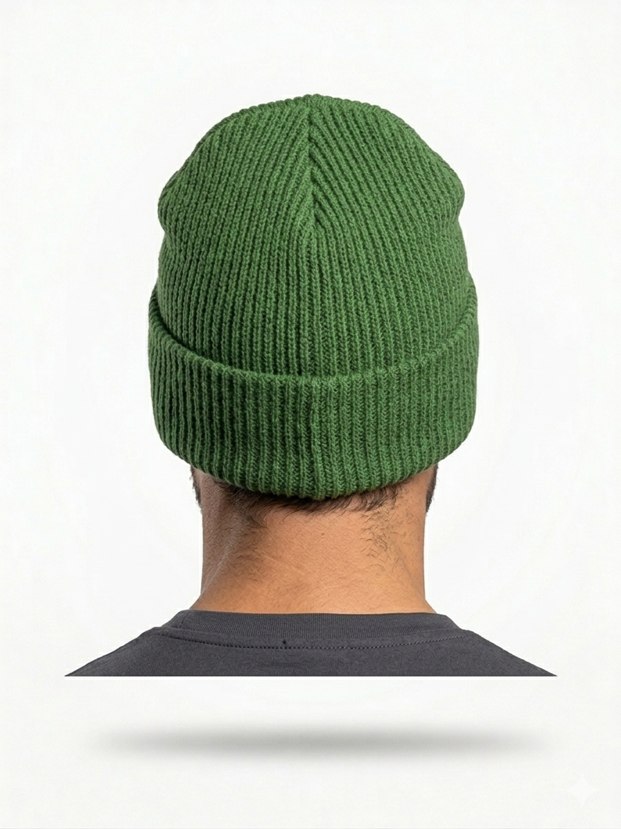 Carhartt WIP Essential Ribbed Knit Beanie with Brown Logo