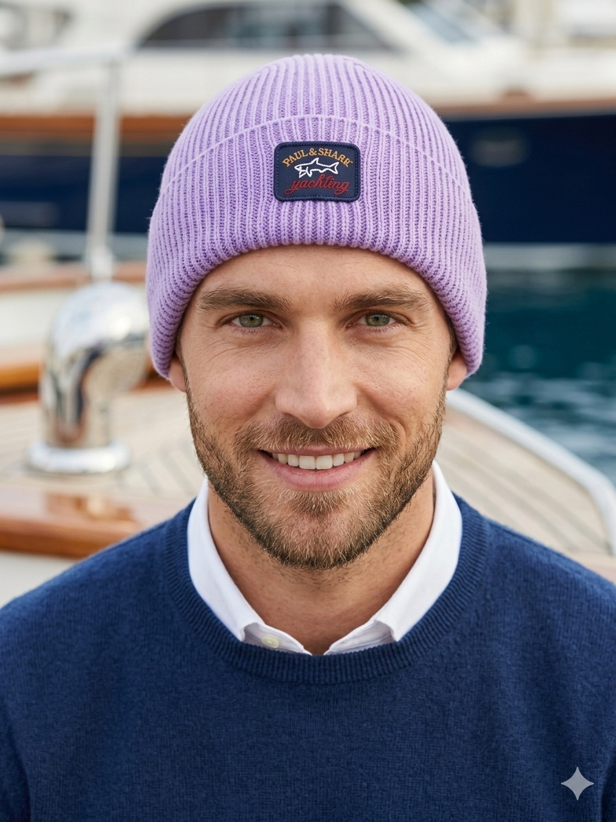 Paul & Shark Ribbed Wool Beanie