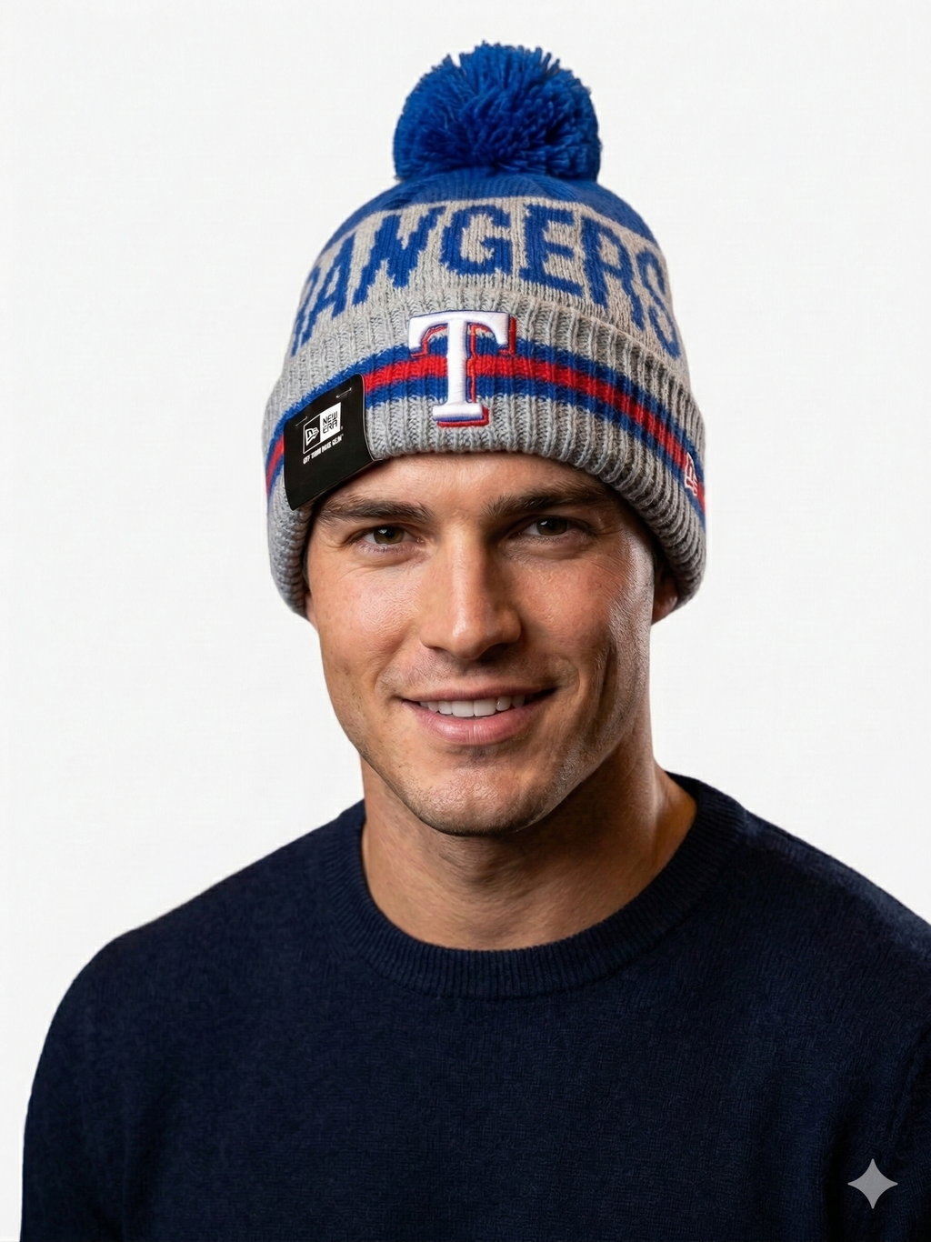 New Era MLB Pom Pom Knit Cuff Winter Beanie