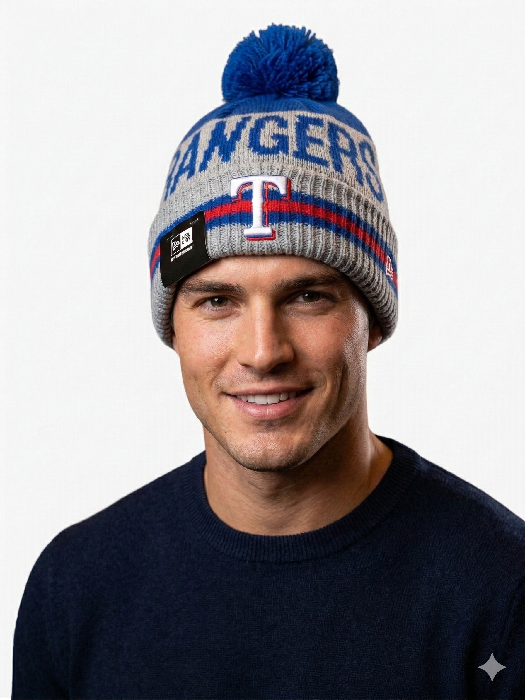 New Era MLB Pom Pom Knit Cuff Winter Beanie