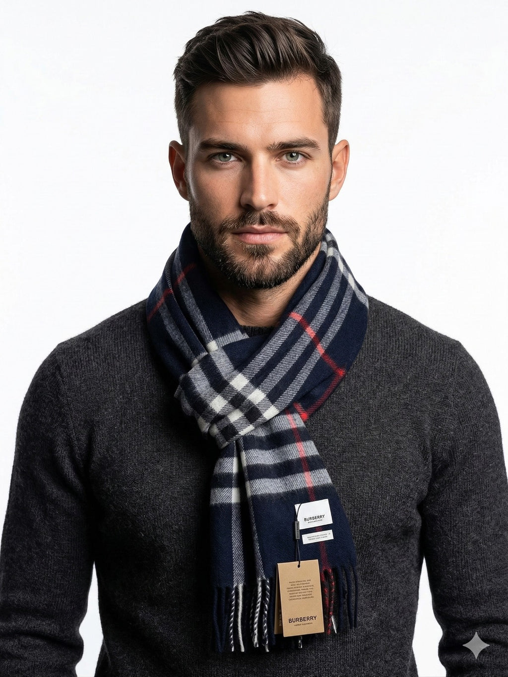 Cashmere Check Scarf