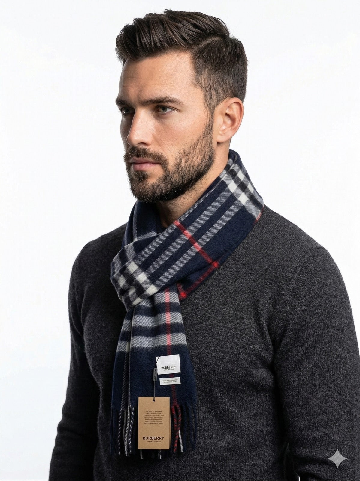 Cashmere Check Scarf