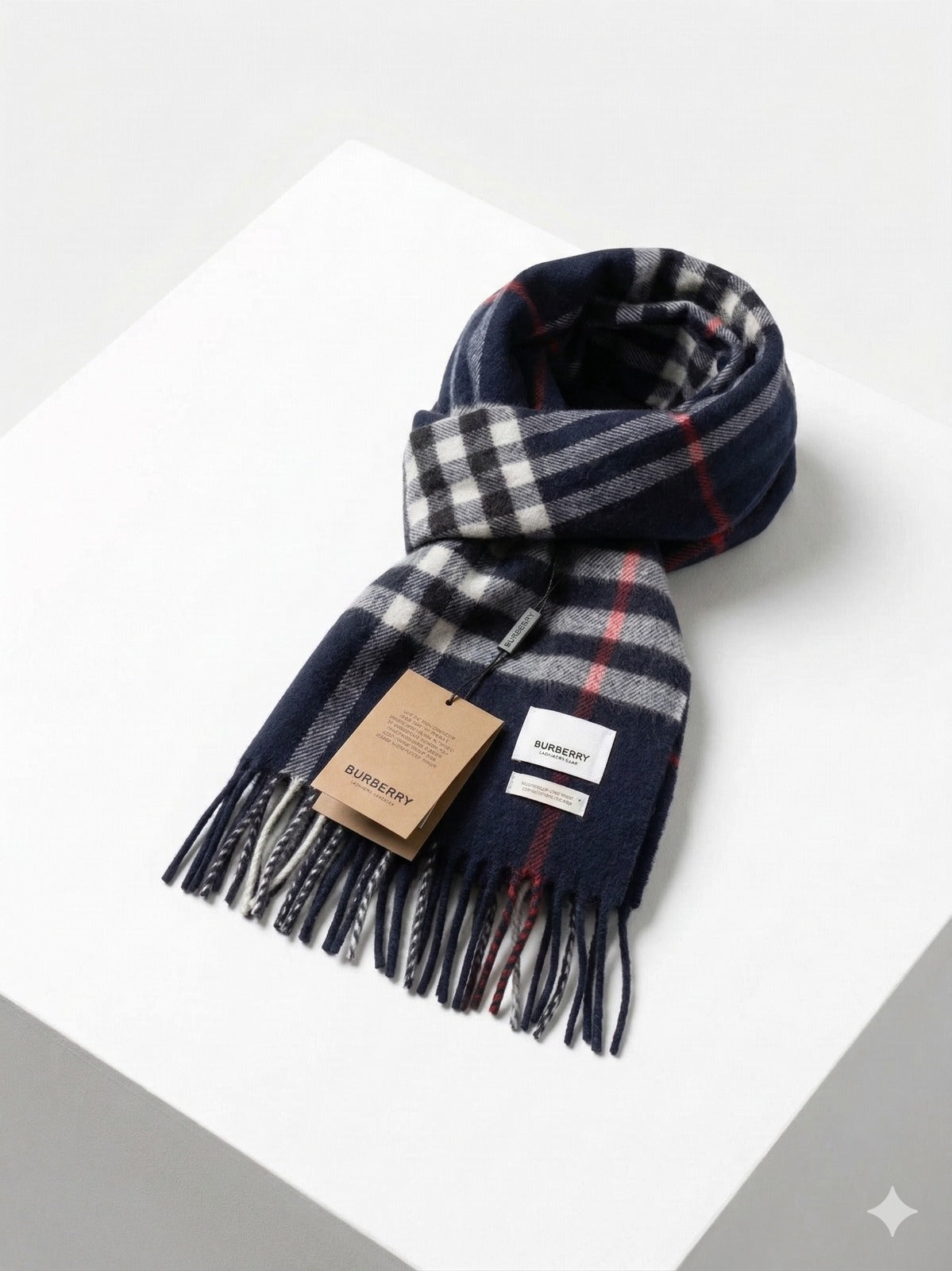 Cashmere Check Scarf