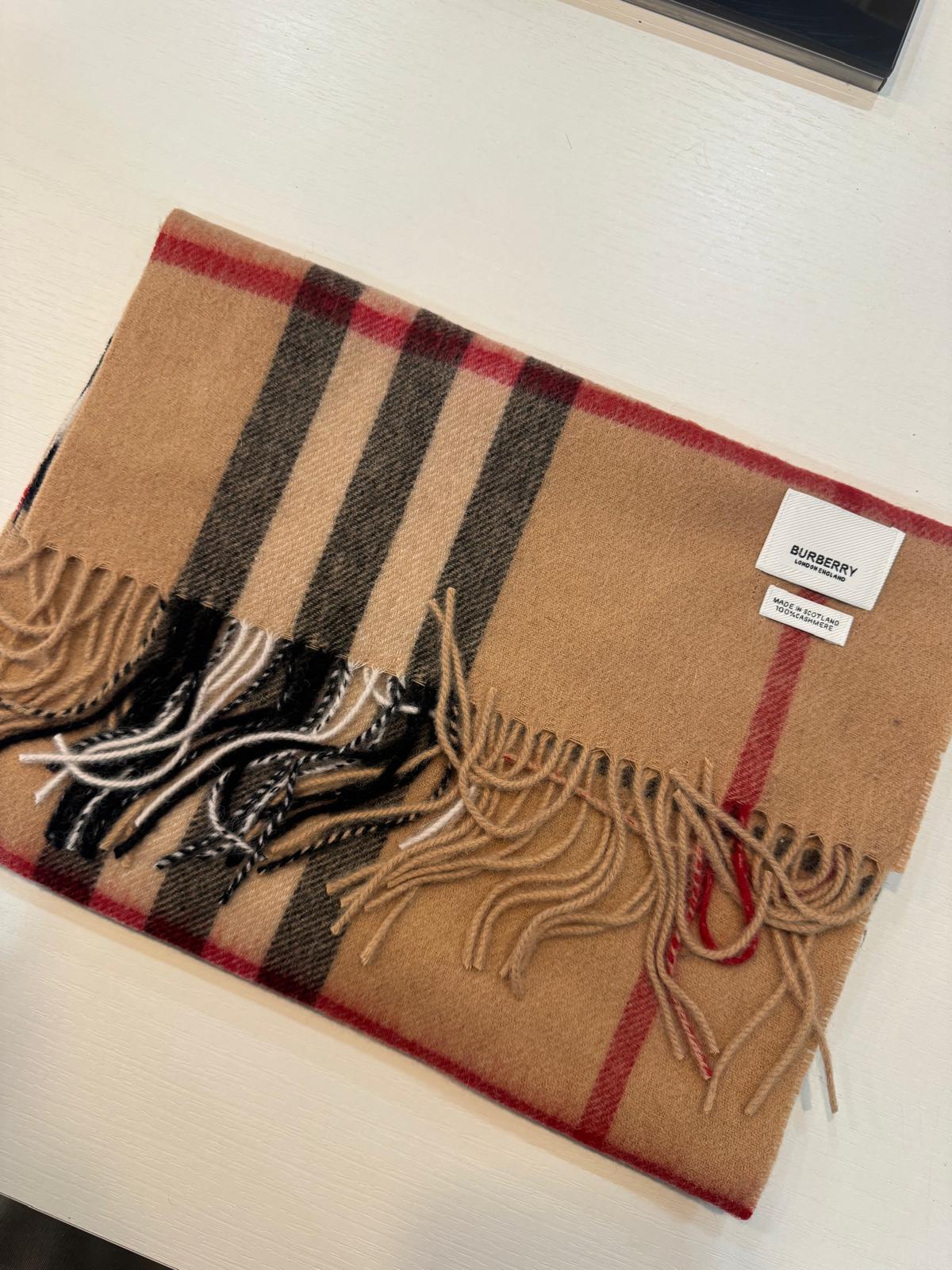Cashmere Check Scarf