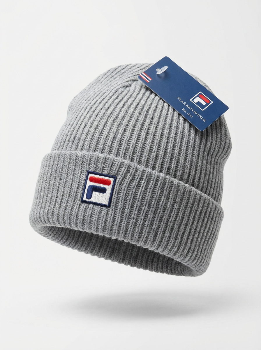 Fila Vintage Ribbed Knit Beanie