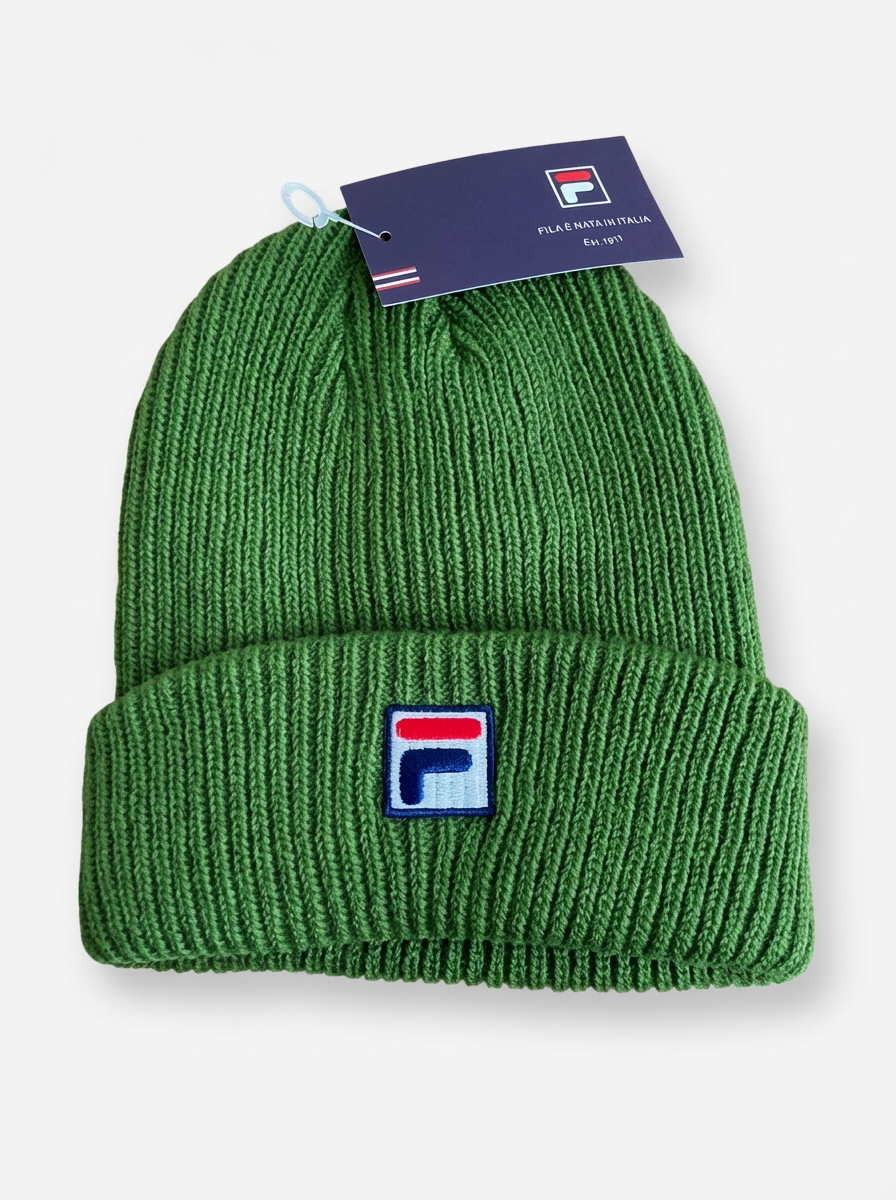 Fila Vintage Ribbed Knit Beanie