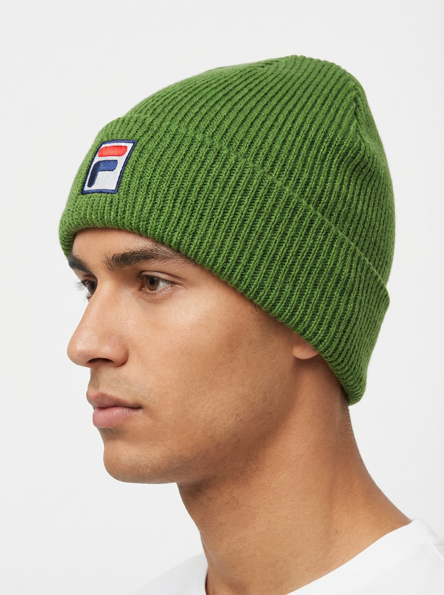 Fila Vintage Ribbed Knit Beanie
