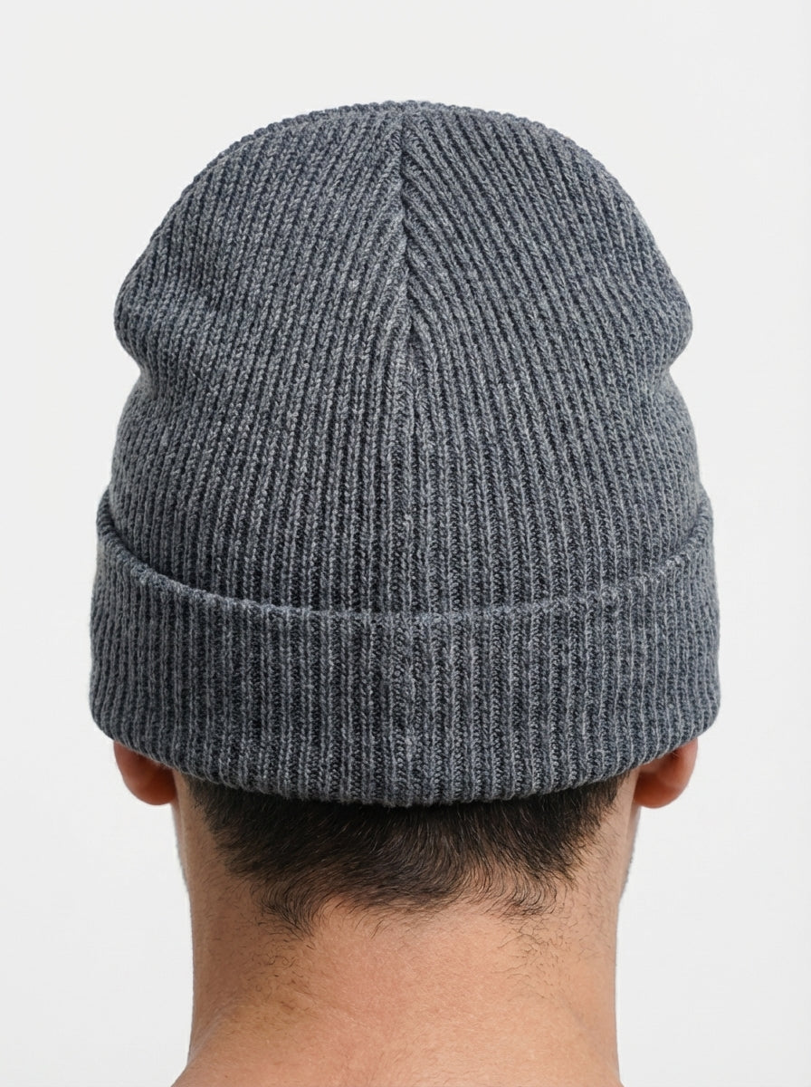 Carhartt WIP Essential Ribbed Knit Beanie with Brown Logo