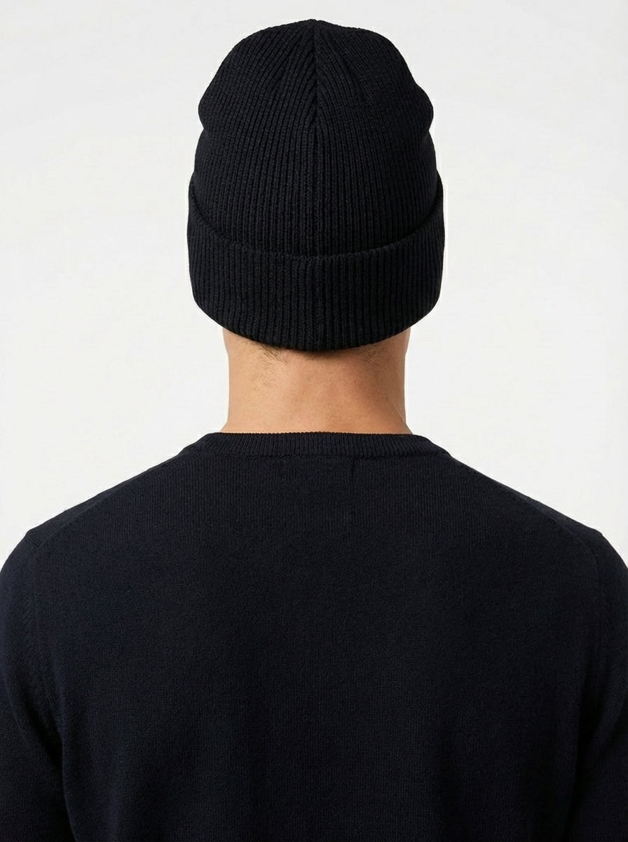 Carhartt WIP Essential Ribbed Knit Beanie with Brown Logo