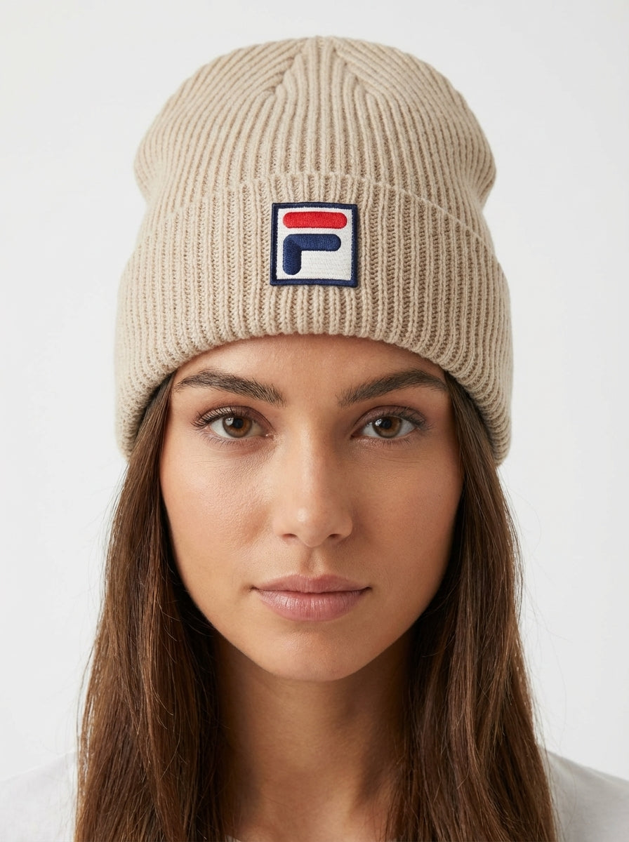 Fila Vintage Ribbed Knit Beanie