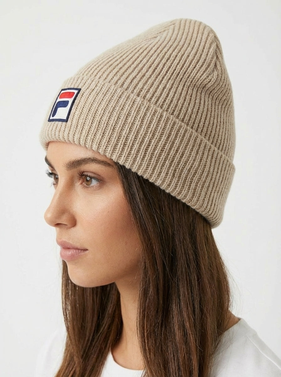 Fila Vintage Ribbed Knit Beanie