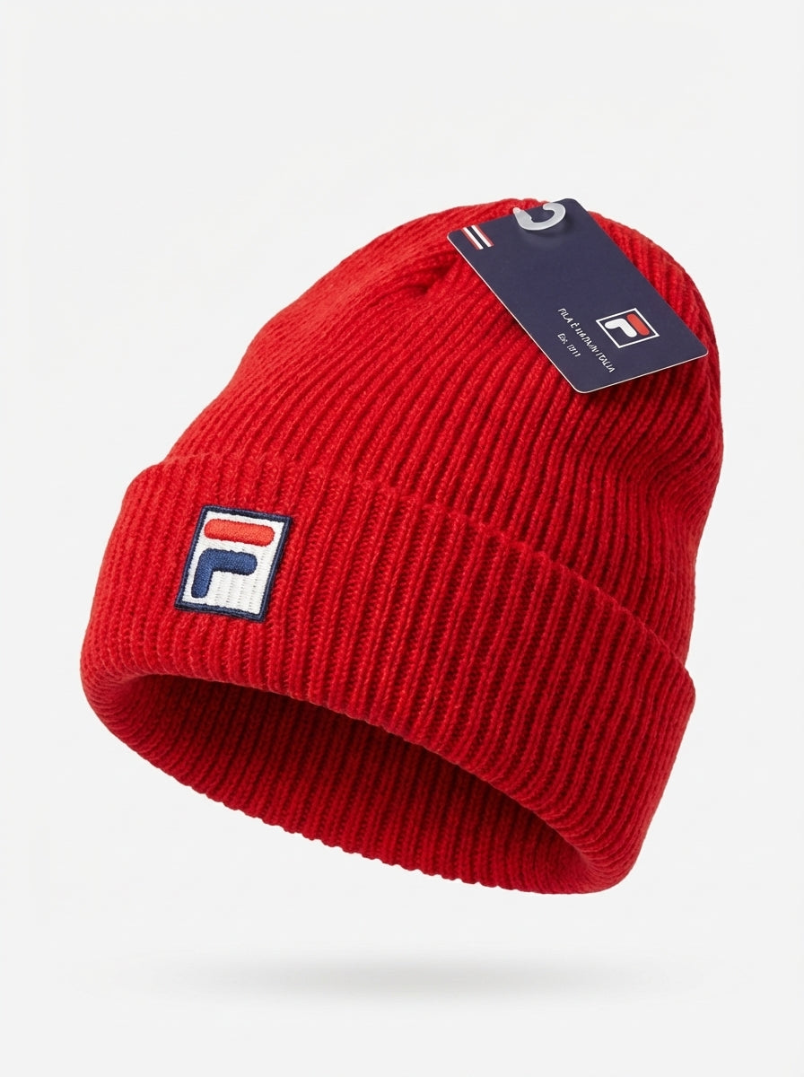 Fila Vintage Ribbed Knit Beanie