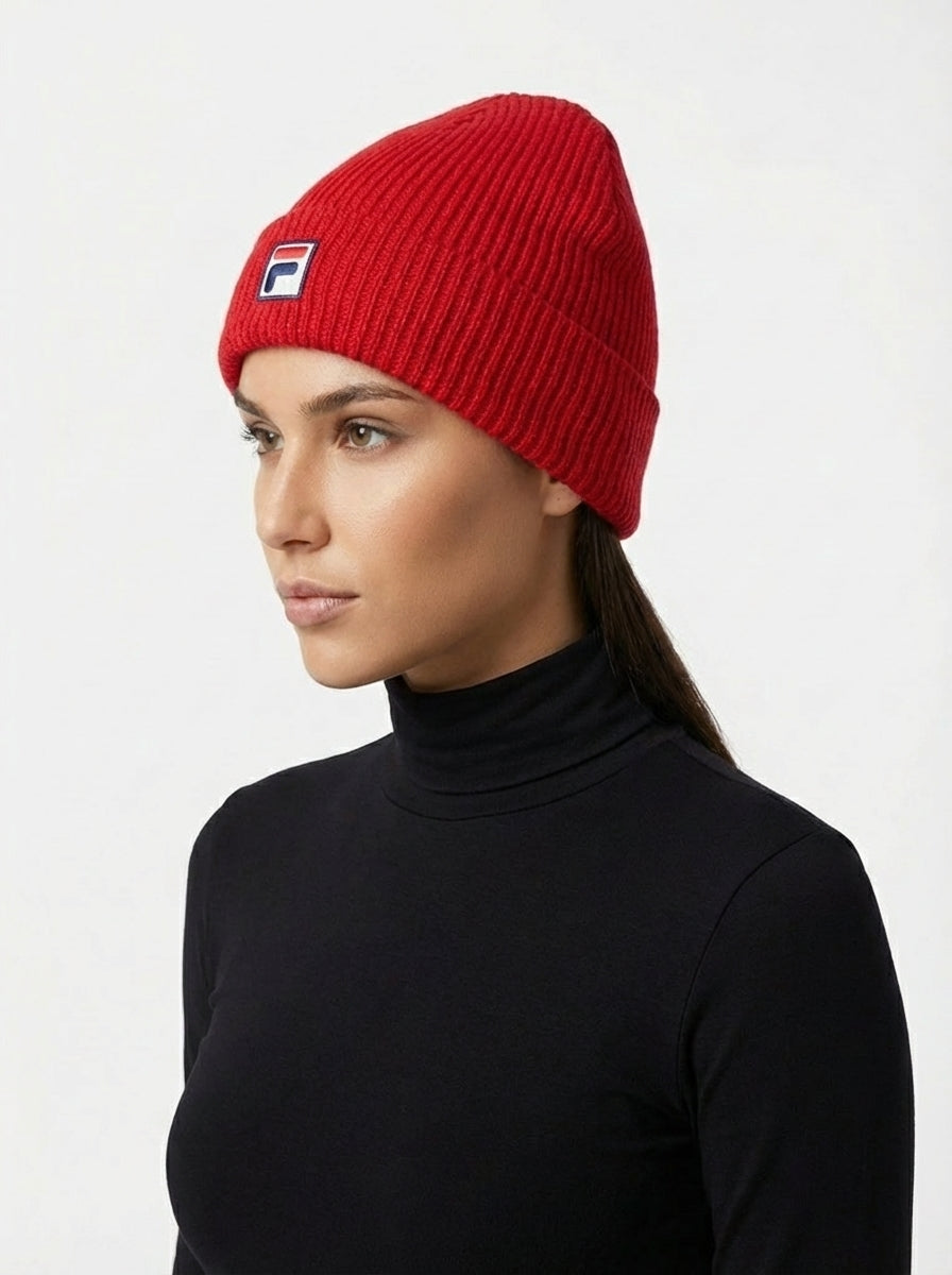Fila Vintage Ribbed Knit Beanie