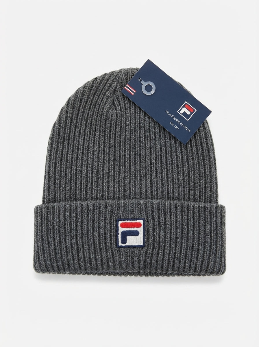 Fila Vintage Ribbed Knit Beanie