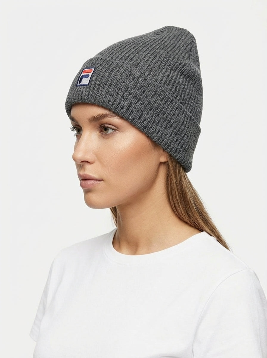 Fila Vintage Ribbed Knit Beanie