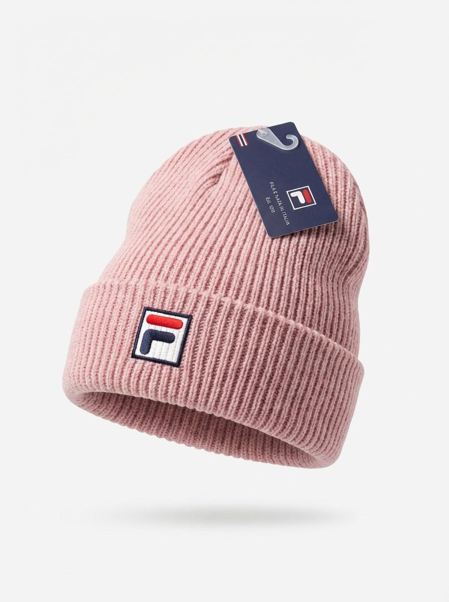 Fila Vintage Ribbed Knit Beanie