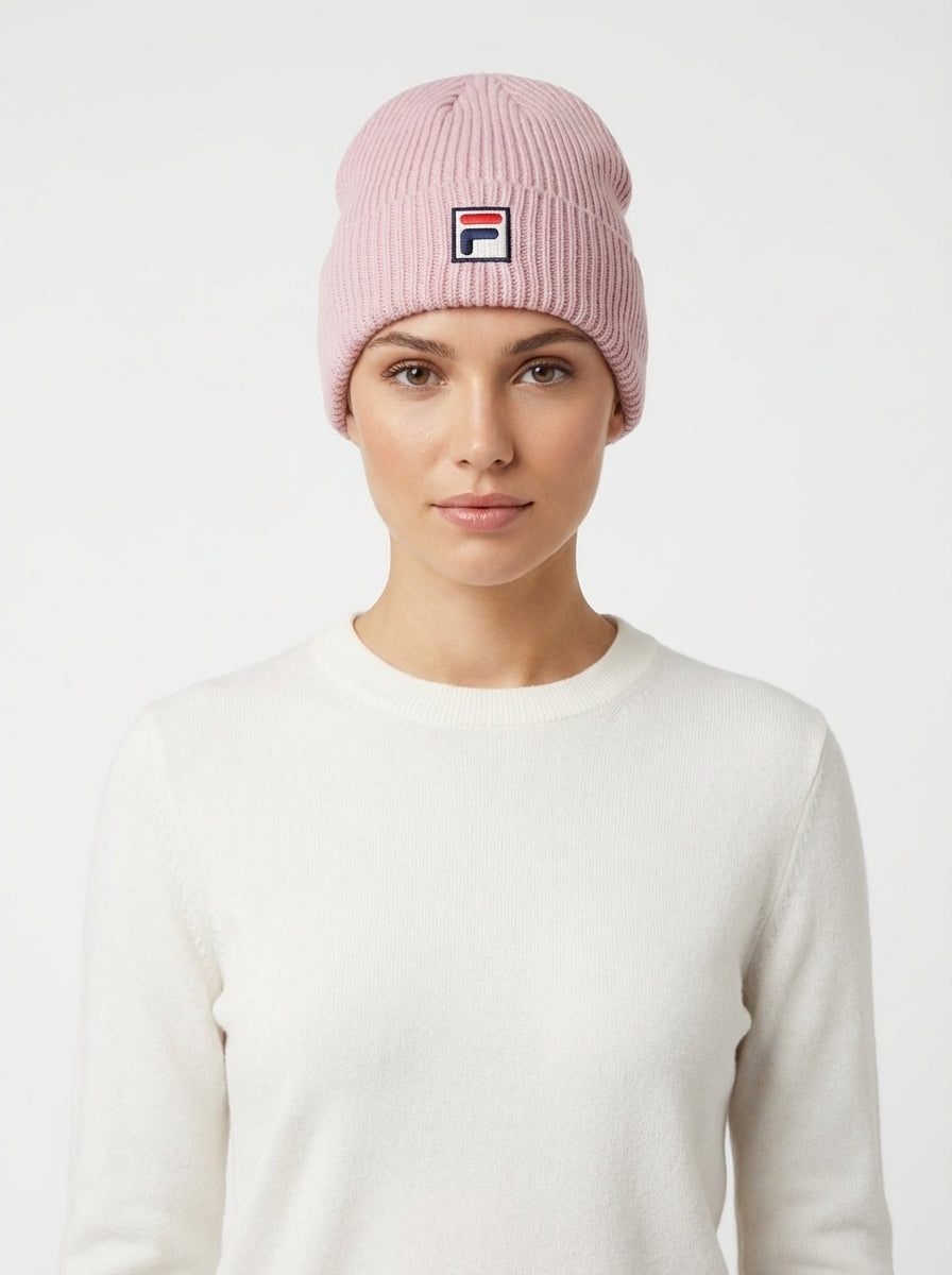 Fila Vintage Ribbed Knit Beanie