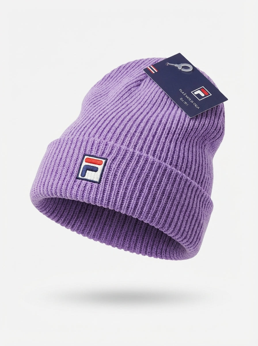 Fila Vintage Ribbed Knit Beanie