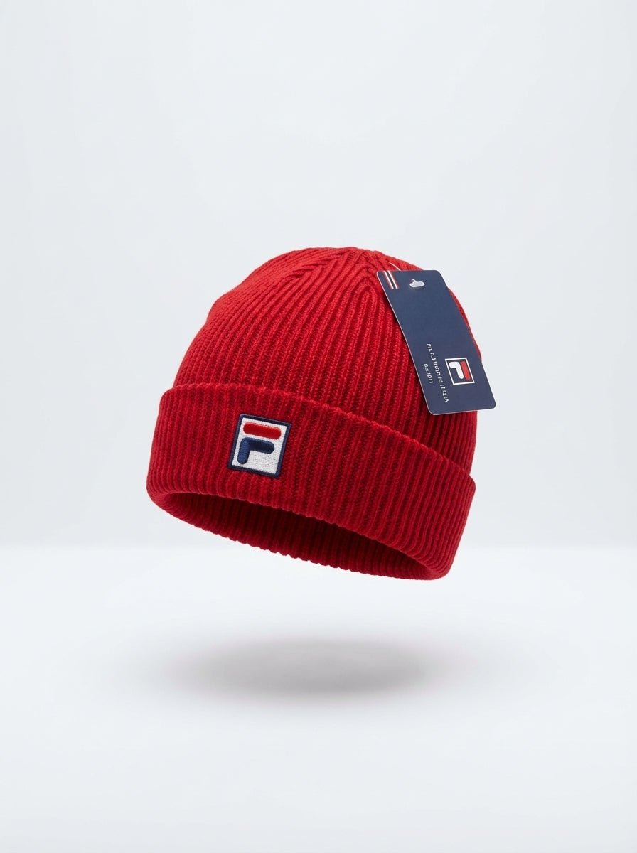Fila Vintage Ribbed Knit Beanie