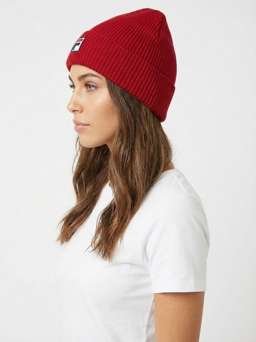 Fila Vintage Ribbed Knit Beanie