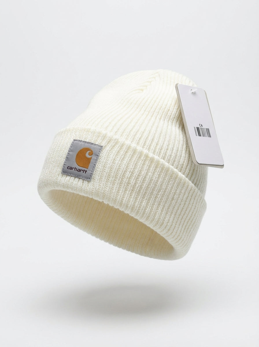 Carhartt Knit Beanie with Grey Logo Patch