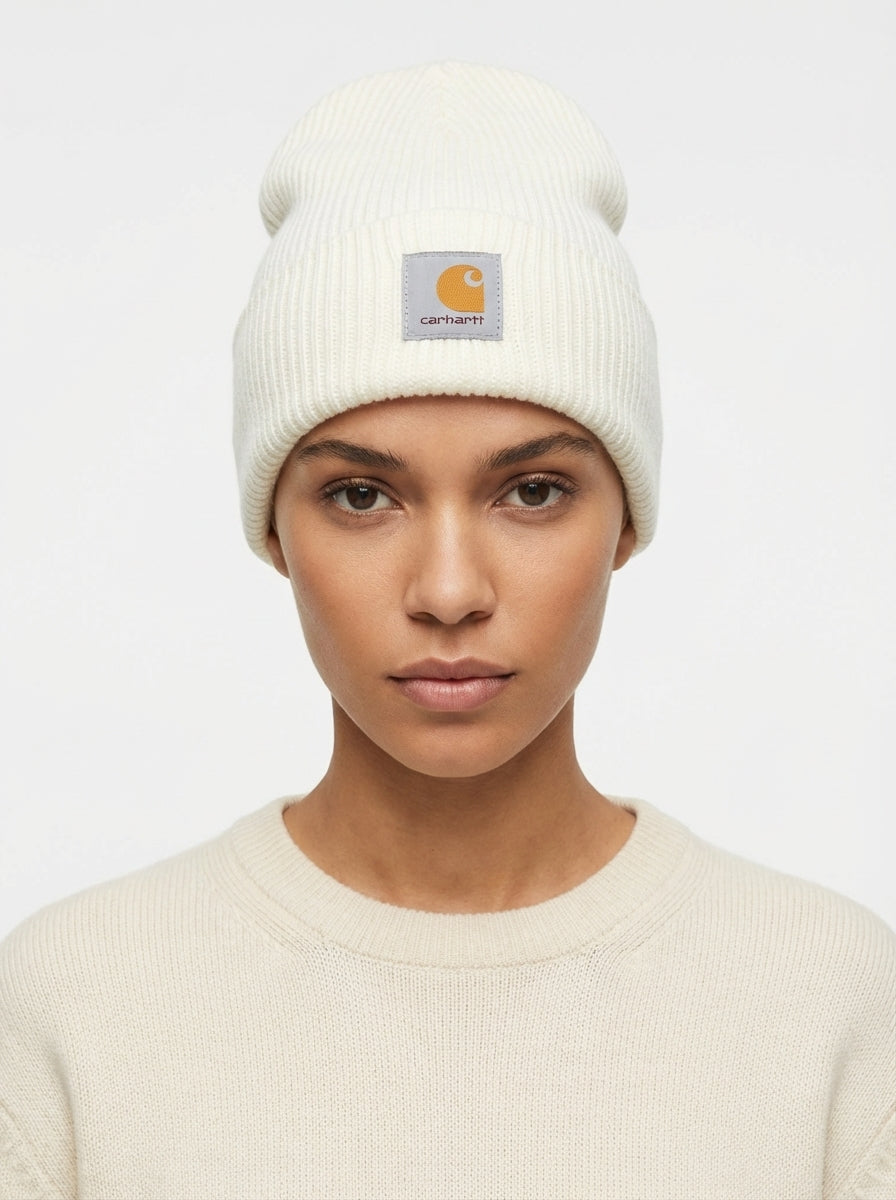 Carhartt Knit Beanie with Grey Logo Patch