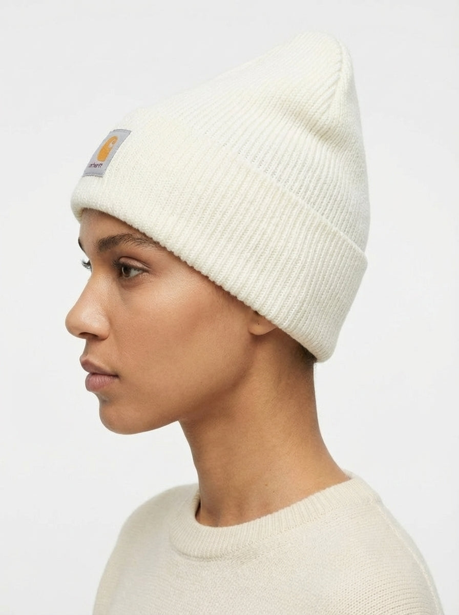Carhartt Knit Beanie with Grey Logo Patch