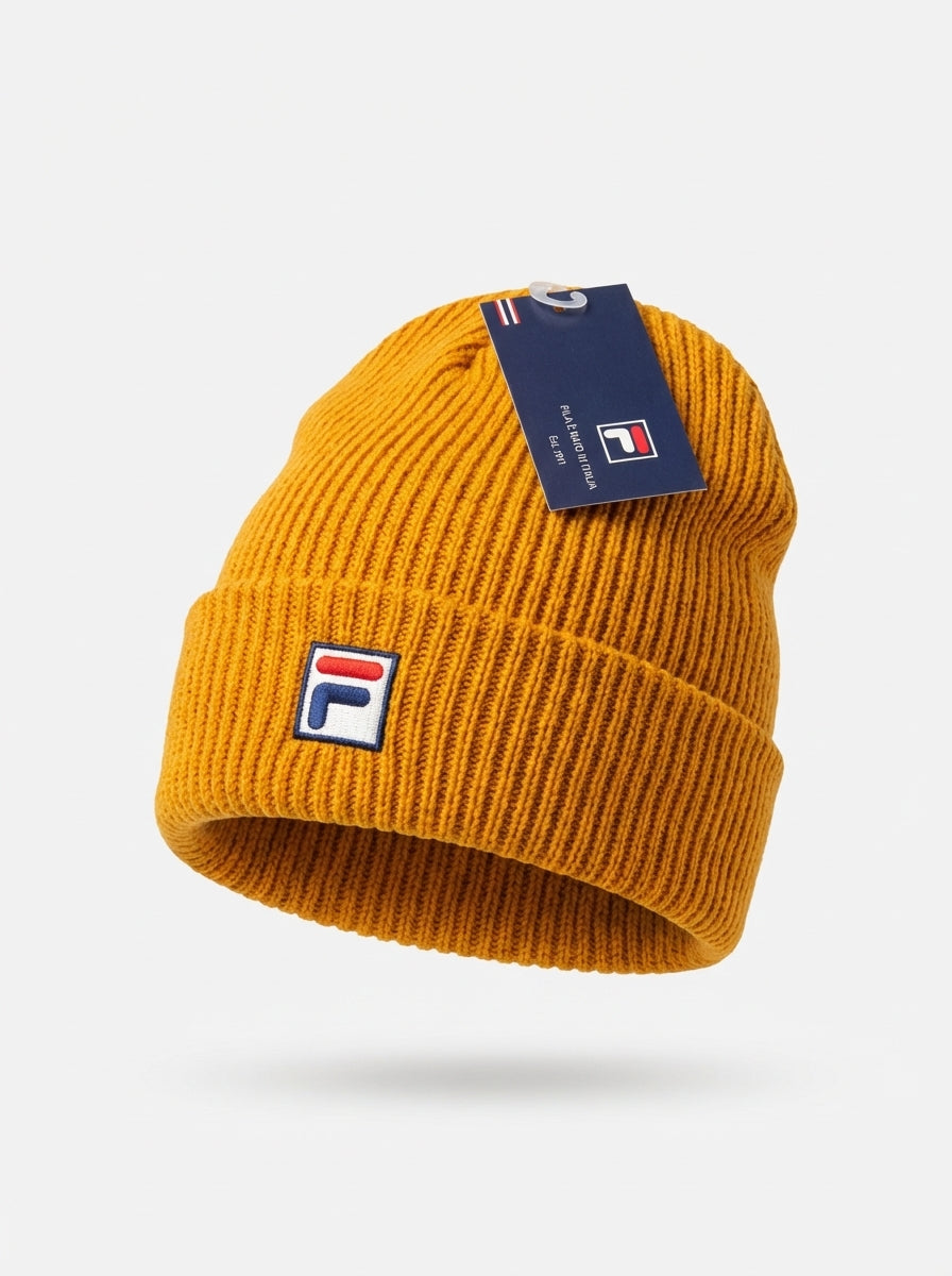 Fila Vintage Ribbed Knit Beanie