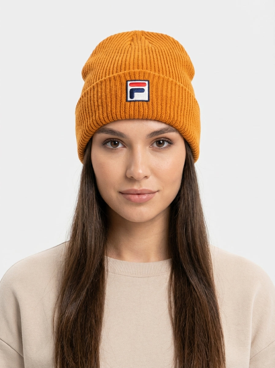 Fila Vintage Ribbed Knit Beanie