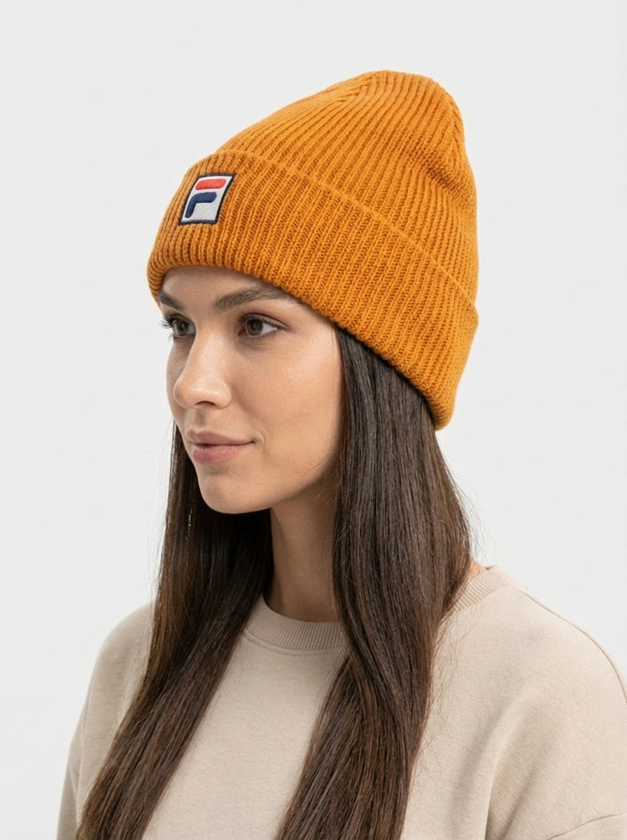 Fila Vintage Ribbed Knit Beanie