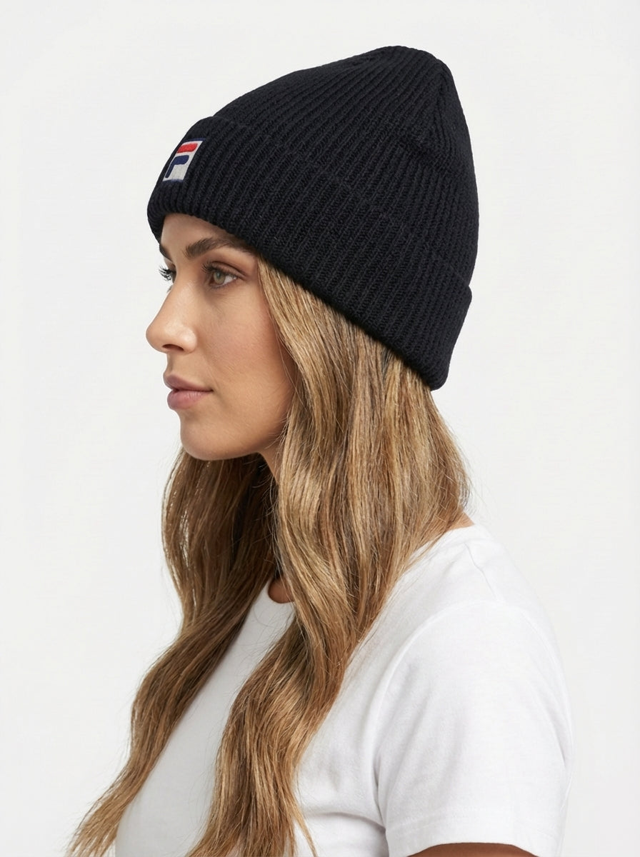 Fila Vintage Ribbed Knit Beanie