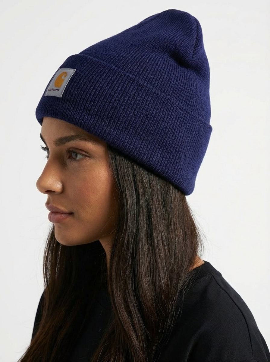 Carhartt Knit Beanie with Grey Logo Patch