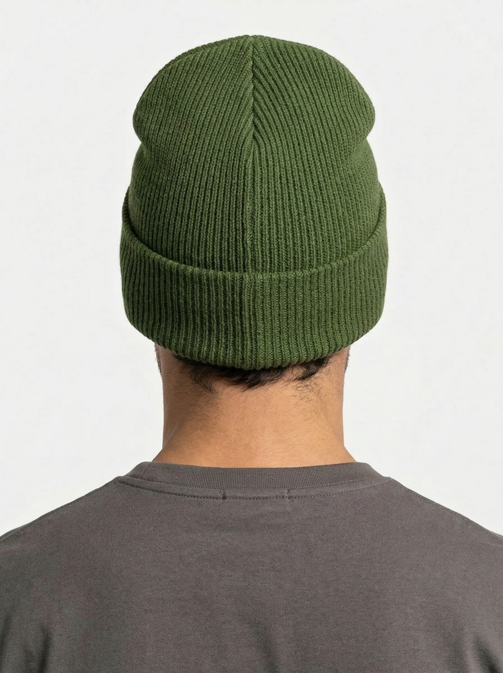 Carhartt WIP Essential Ribbed Knit Beanie with Brown Logo