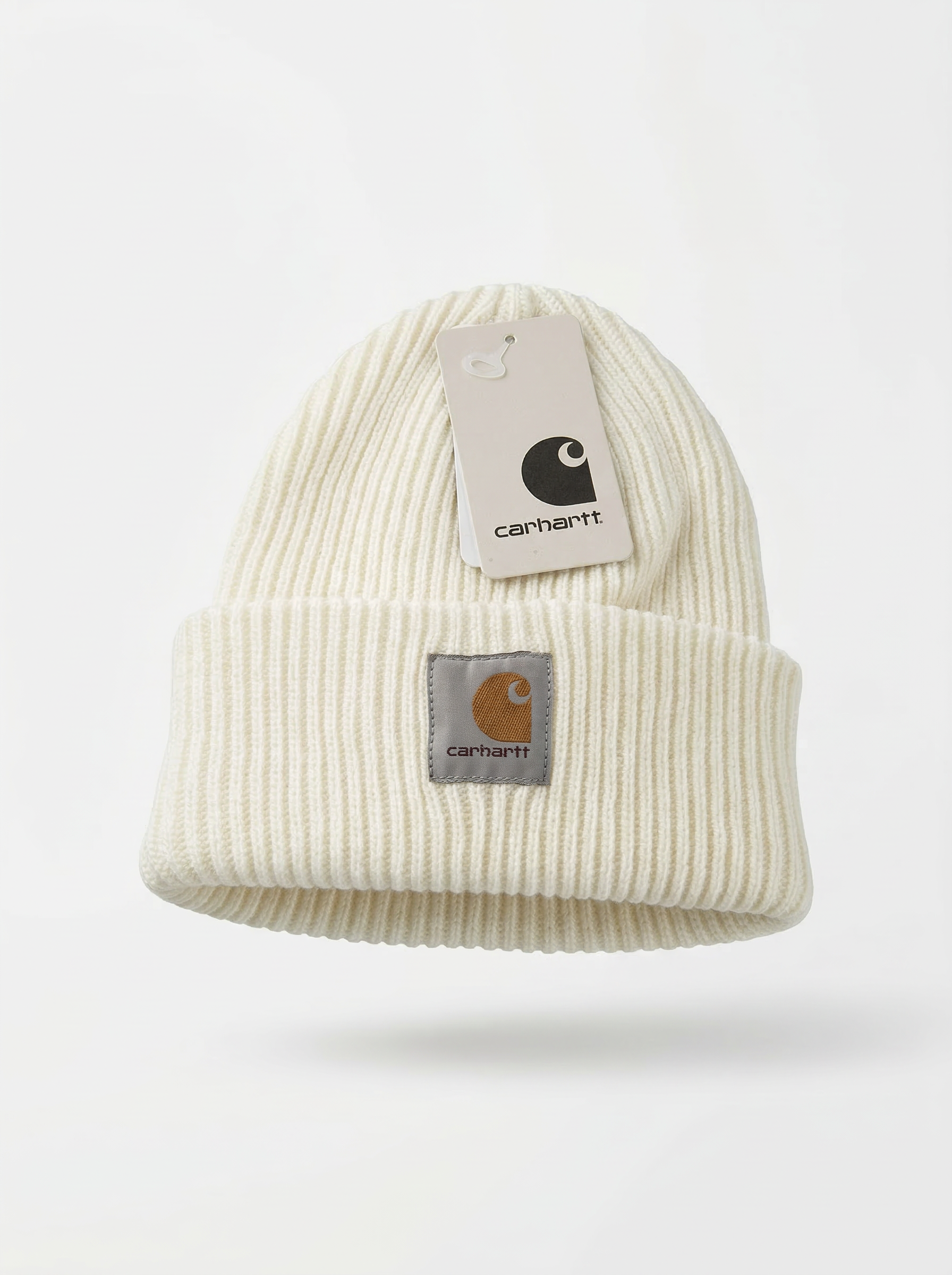 Carhartt Knit Beanie with Grey Logo Patch