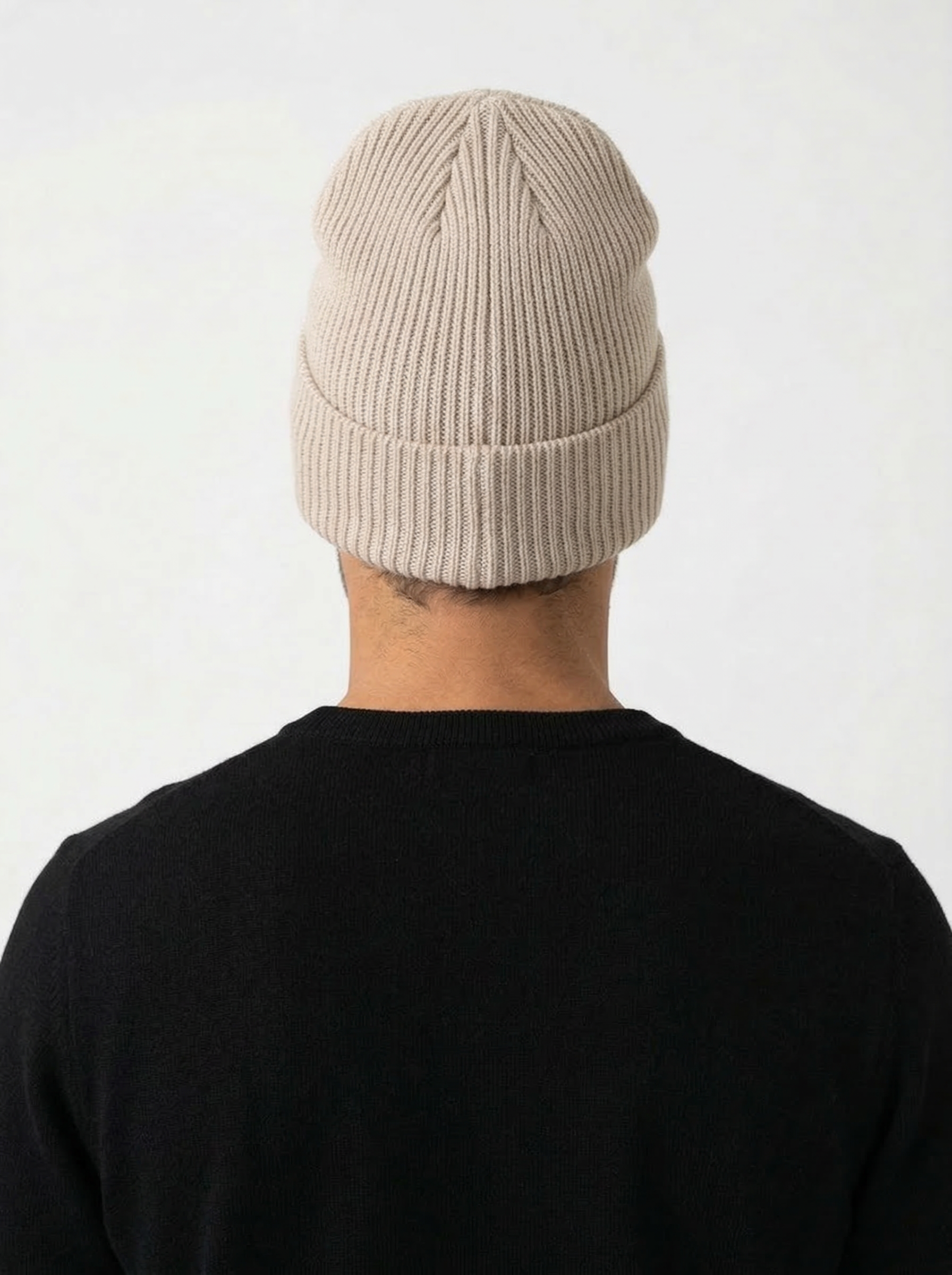 Carhartt WIP Essential Ribbed Knit Beanie with Brown Logo