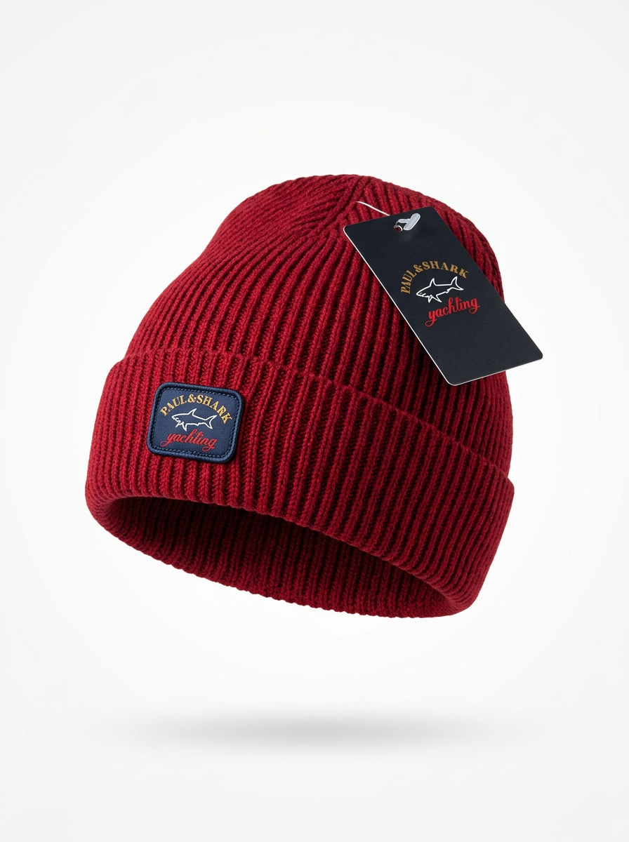 Paul & Shark Ribbed Wool Beanie