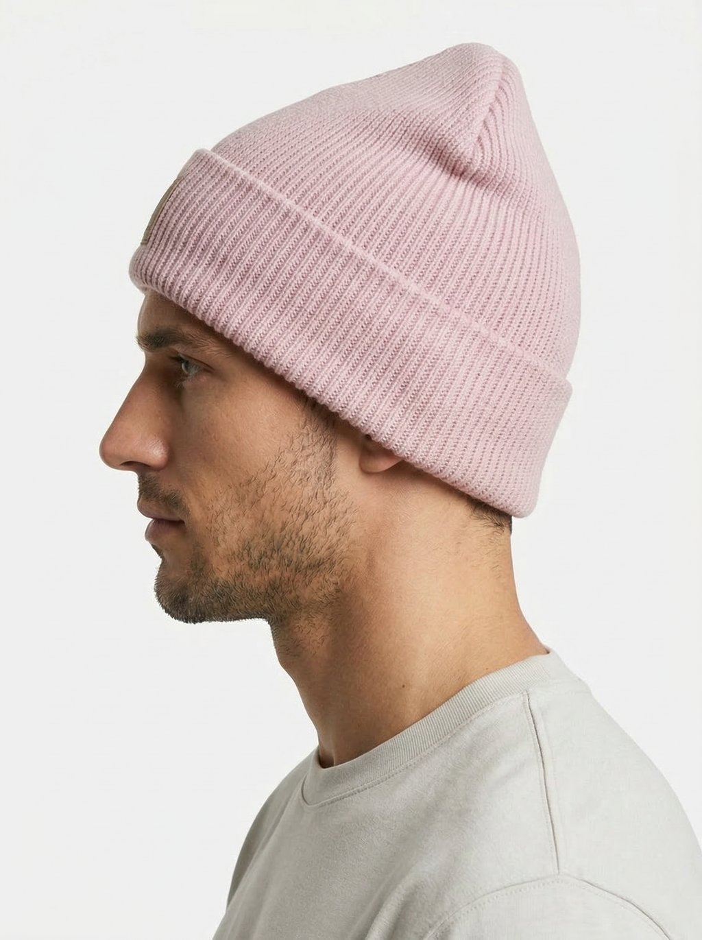 Carhartt WIP Essential Ribbed Knit Beanie with Brown Logo