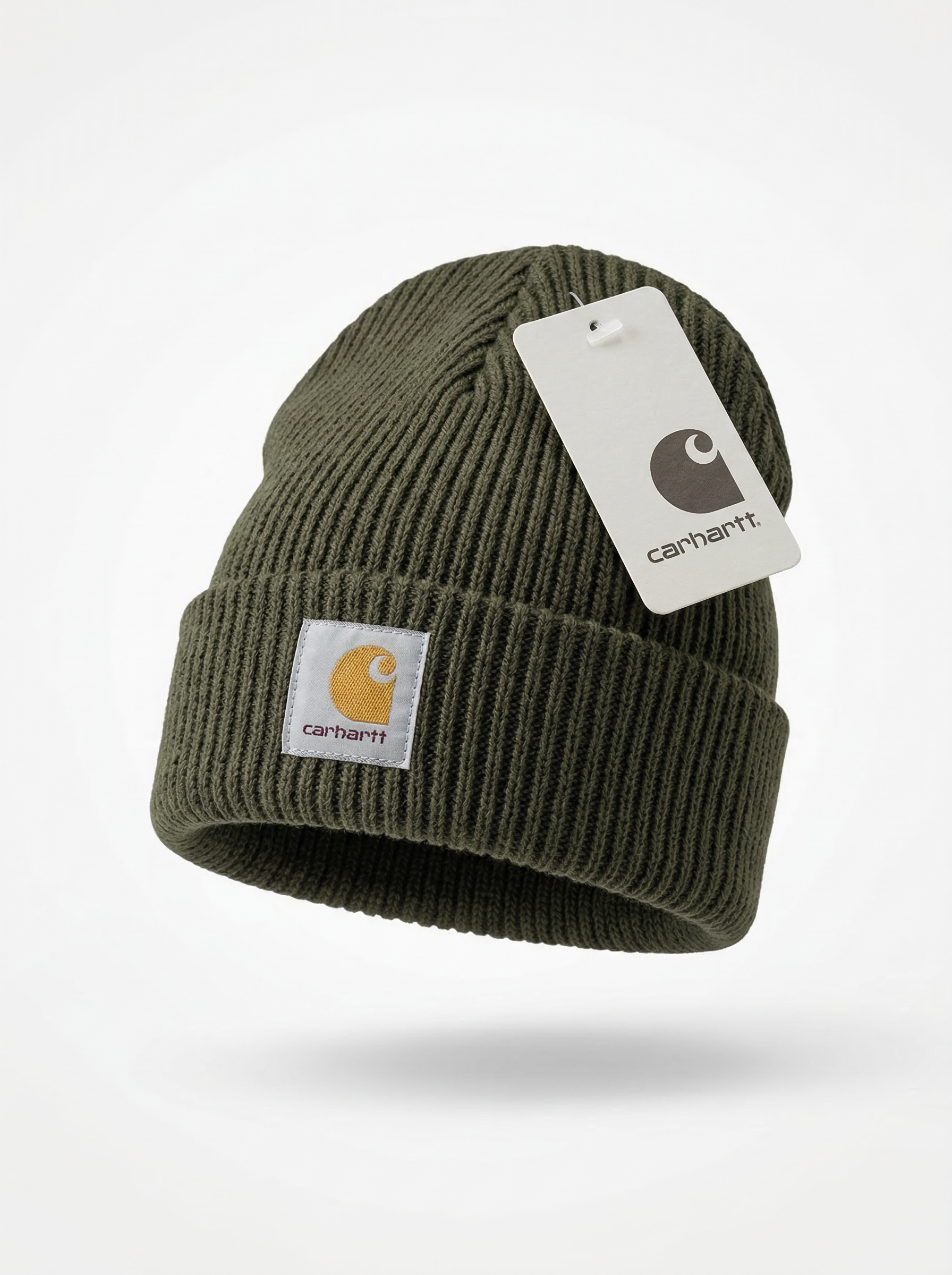 Carhartt Knit Beanie with Grey Logo Patch