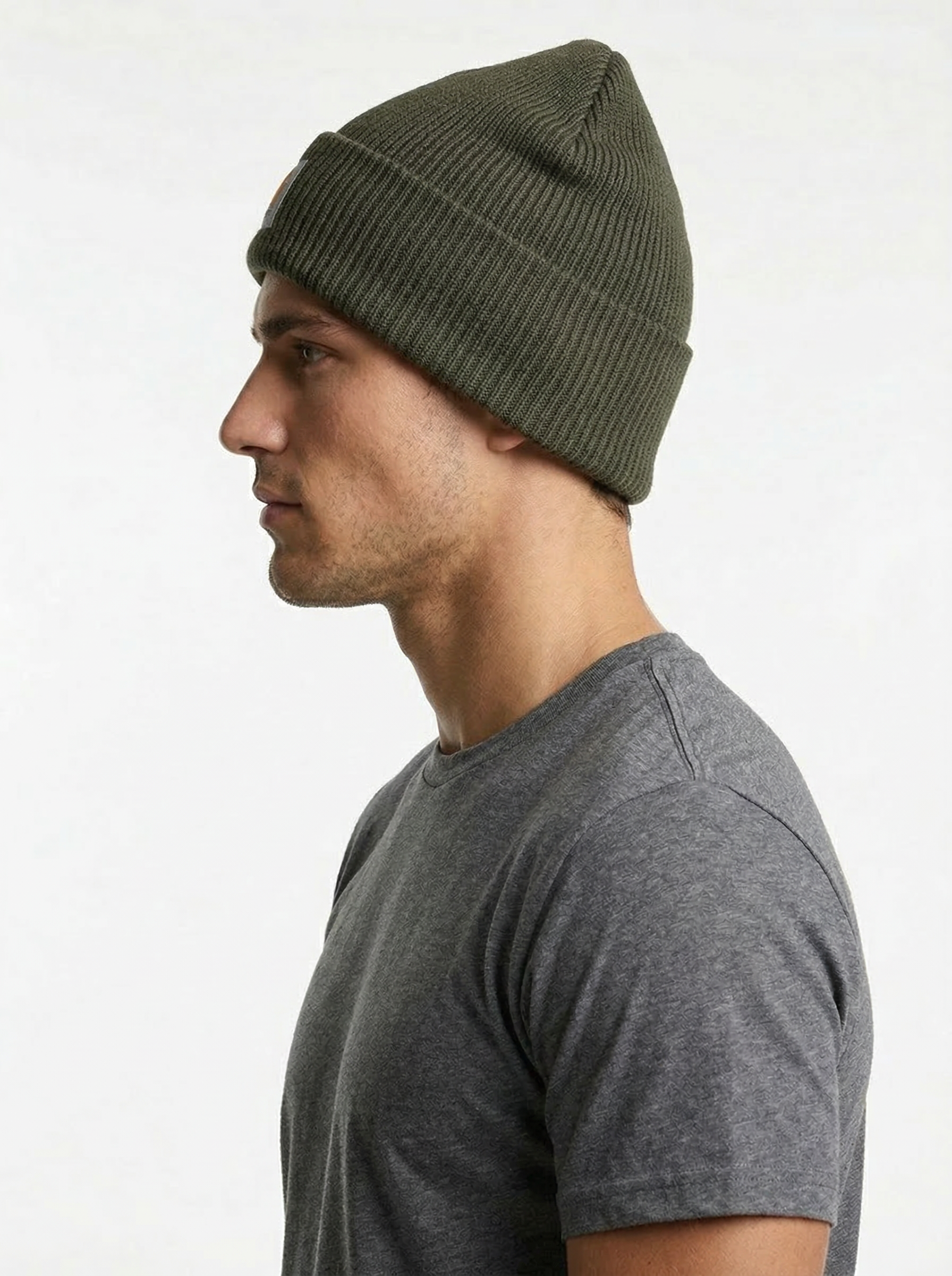 Carhartt Knit Beanie with Grey Logo Patch
