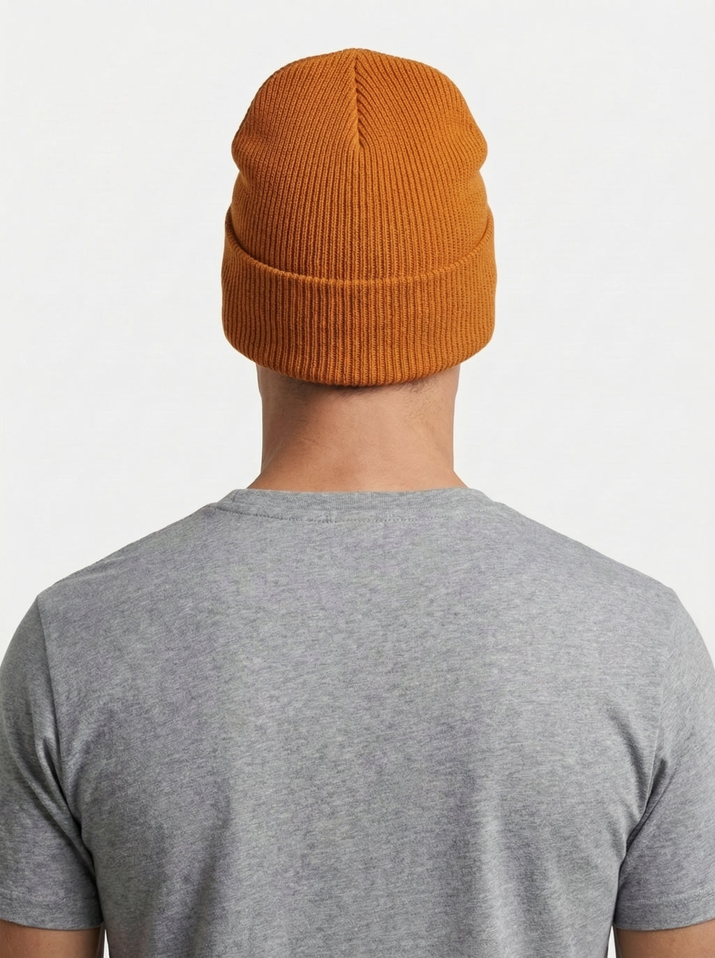 Carhartt WIP Essential Ribbed Knit Beanie with Brown Logo