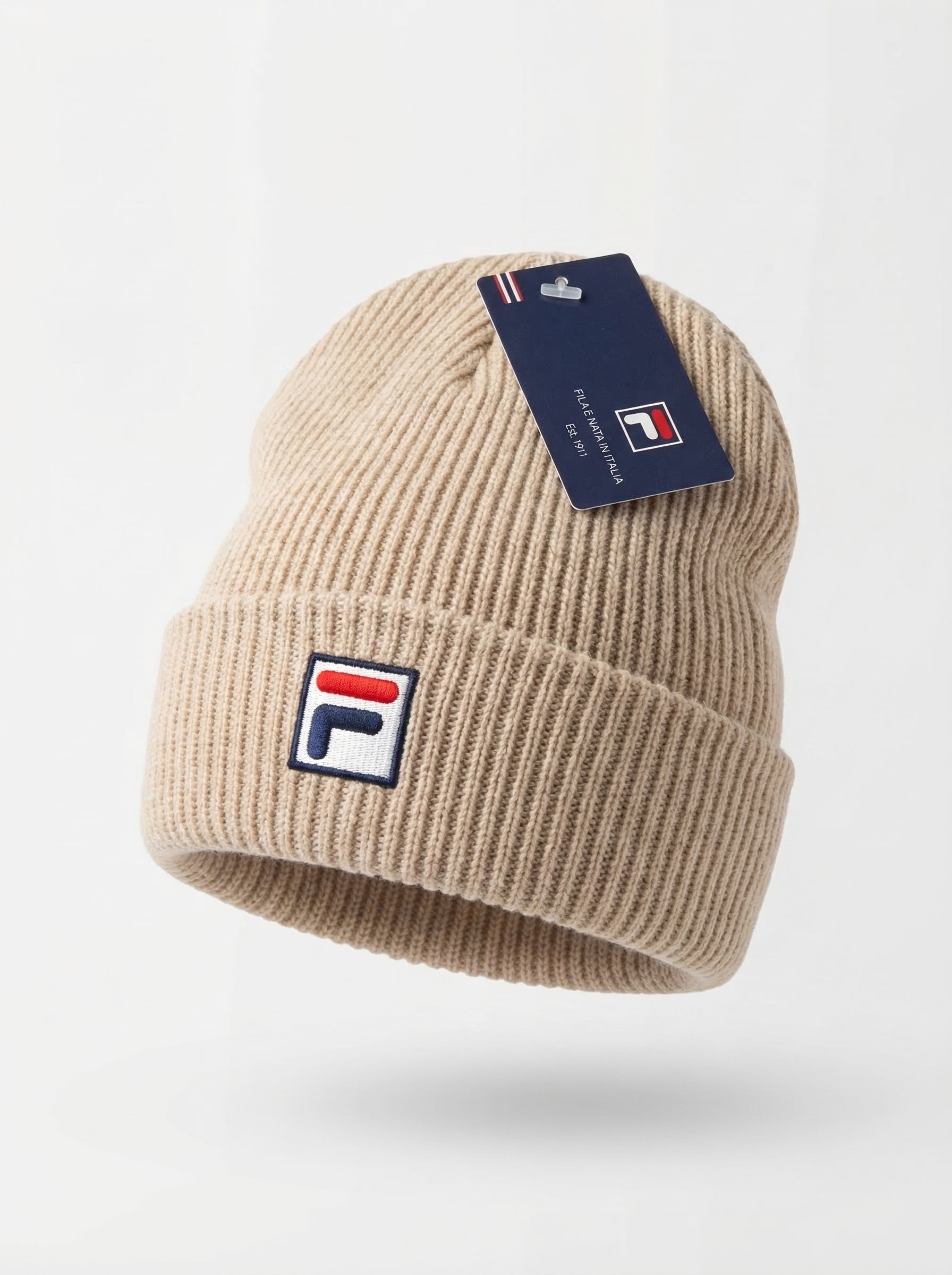 Fila Vintage Ribbed Knit Beanie